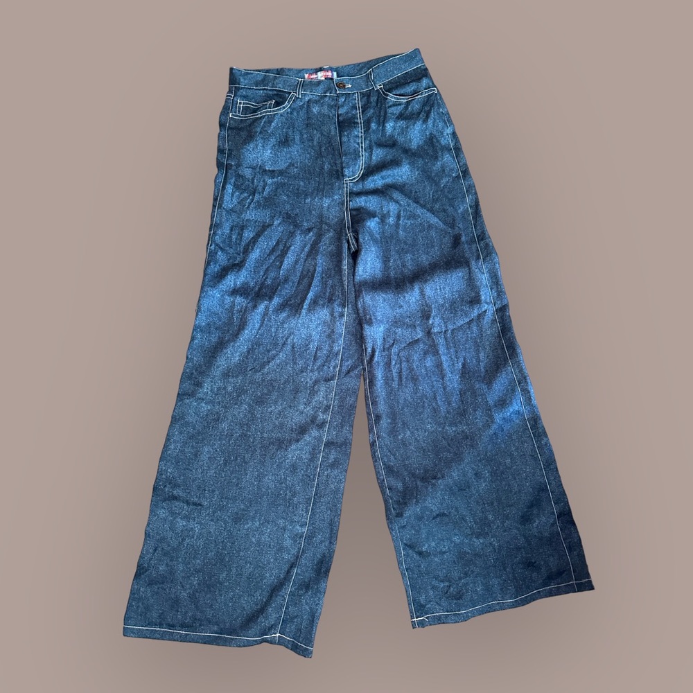 Urban Outfitters satin look jeans